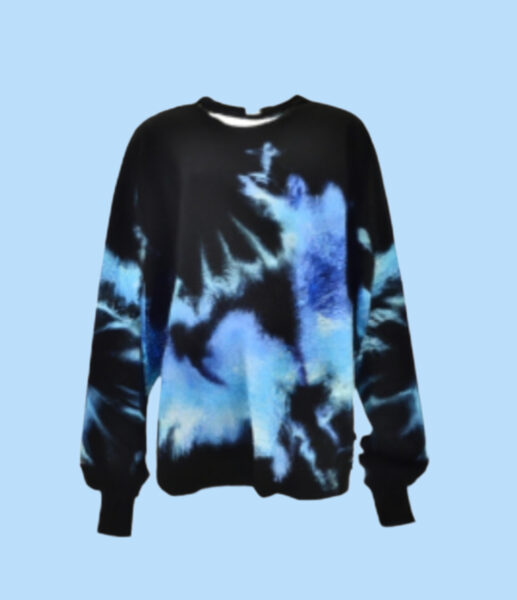Blue tyde dye sweatshirt