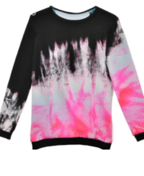 Pink tye dye sweatshirt