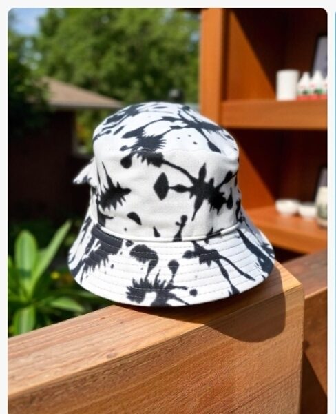 Splash paint bucket hat